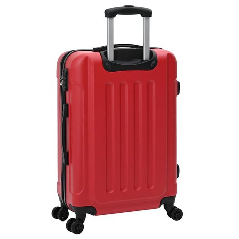 Koffer met slot 3 pcs Rood 50 x 31 x 78 cm ABS Kunststof 6