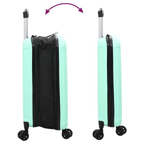 Koffer met slot Mintgroen 34 x 23 x 55.5 cm ABS Kunststof 11