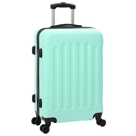 Koffer met slot 3 pcs Mintgroen 50 x 31 x 78 cm ABS Kunststof 2