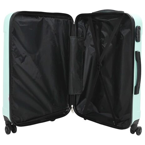 Koffer met slot 3 pcs Mintgroen 50 x 31 x 78 cm ABS Kunststof 4