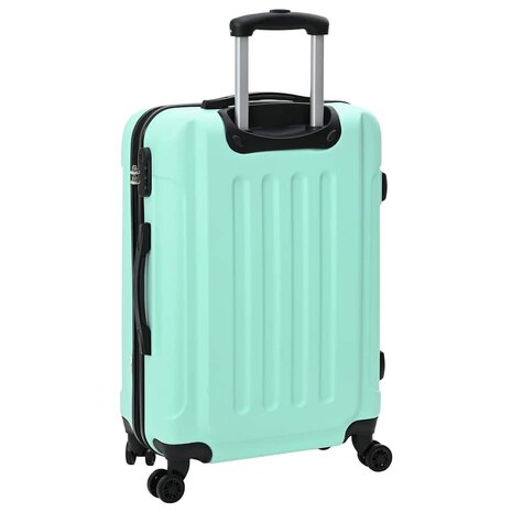 Koffer met slot 3 pcs Mintgroen 50 x 31 x 78 cm ABS Kunststof 6