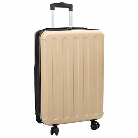 Koffer met slot champagne 43 x 27 x 66 cm ABS Kunststof 1