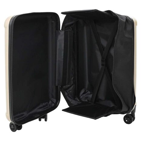 Koffer met slot champagne 43 x 27 x 66 cm ABS Kunststof 3