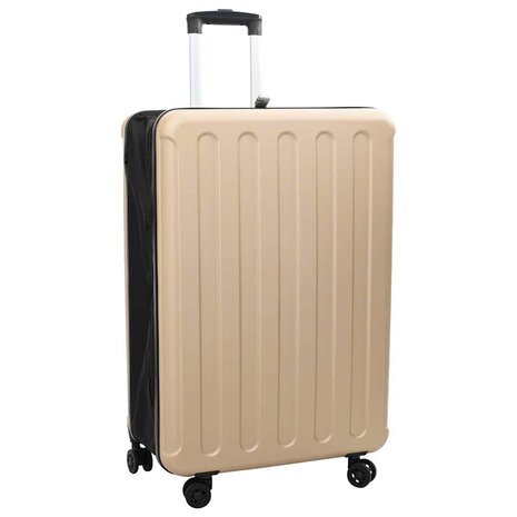 Koffer met slot champagne 50 x 30 x 76 cm ABS Kunststof 1