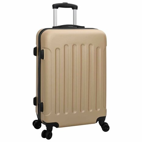 Koffer met slot 3 pcs champagne 50 x 31 x 78 cm ABS Kunststof 2