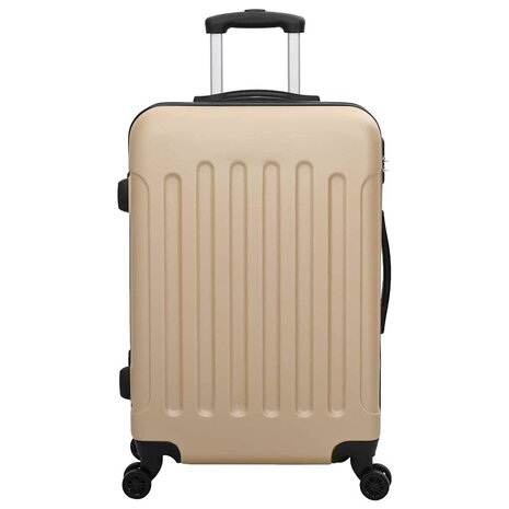 Koffer met slot 3 pcs champagne 50 x 31 x 78 cm ABS Kunststof 3
