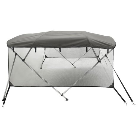 Biminitop 4 bogen met mesh zijwanden 243x(230-244)x137 cm 7
