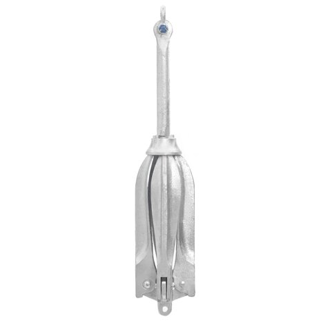 Anker inklapbaar 12 kg thermisch verzinkt gietijzer zilver 2
