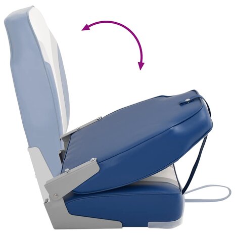 Bootstoelen inklapbaar 2 st met hoge rugleuning 10