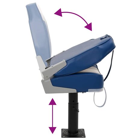 Bootstoelen inklapbaar 2 st met hoge rugleuning 10
