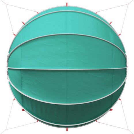 Zwembadoverkapping Blauw 430 x 430 x 210 cm 185T polyester met PU-coating 11