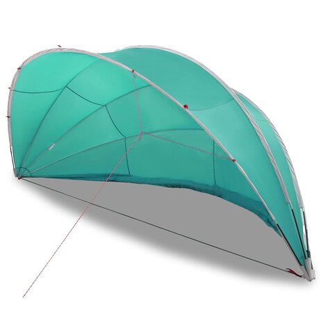 Zwembadoverkapping Blauw 472 x 460 x 229 cm 185T polyester met PU-coating 3