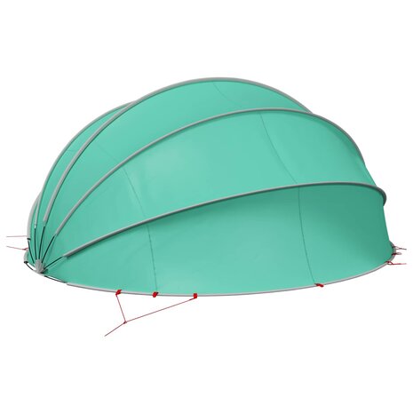 Zwembadoverkapping Blauw 546 x 516 x 250 cm 185T polyester met PU-coating 6