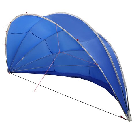 Zwembadoverkapping Groen 592 x 590 x 275 cm 185T polyester met PU-coating 2