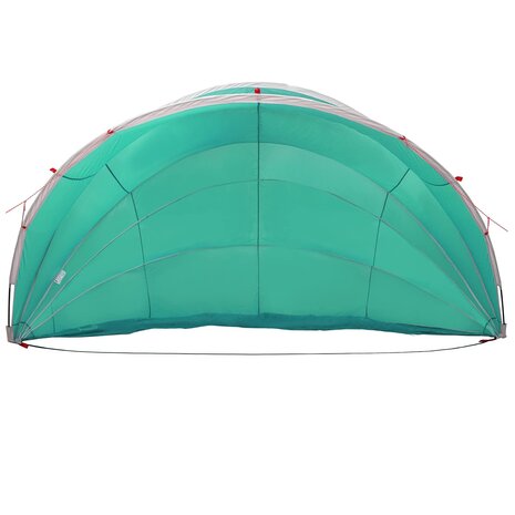 Zwembadoverkapping Blauw 592 x 590 x 275 cm 185T polyester met PU-coating 7
