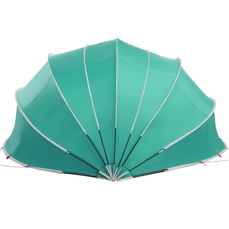 Zwembadoverkapping Blauw 592 x 590 x 275 cm 185T polyester met PU-coating 9