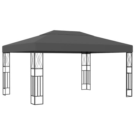 Prieel 3x4 m stof antraciet 1
