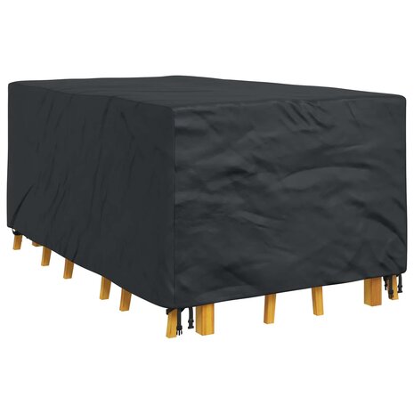 Tuinsethoes Effen Zwart 143 x 225 x 90 cm 210D 3