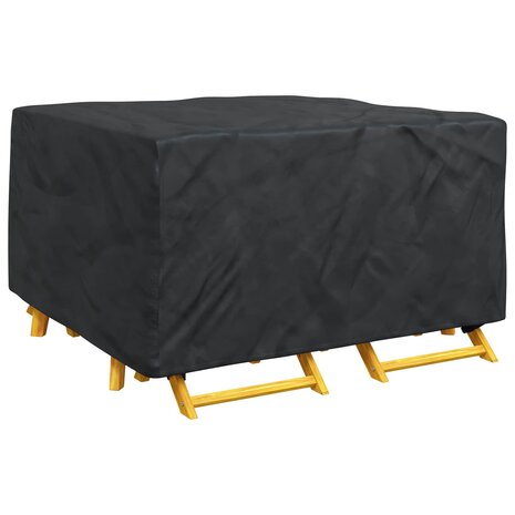 Tuinsethoes Effen Zwart 150 x 150 x 75 cm 210D 3