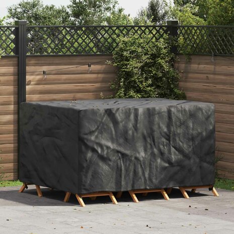 Tuinsethoes Effen Zwart 180 x 120 x 74 cm 420D 1