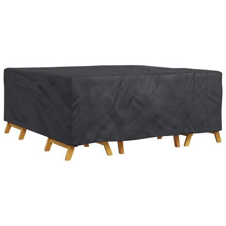 Tuinsethoes Effen Zwart 200 x 190 x 85 cm 210D 3