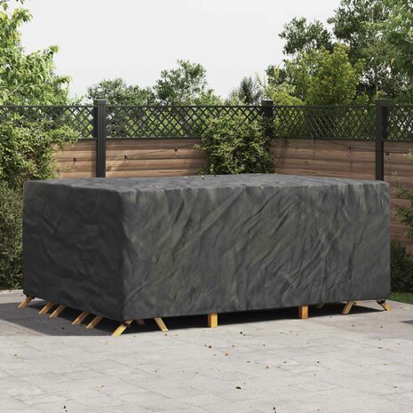 Tuinsethoes Effen Zwart 270 x 180 x 90 cm 210D 1