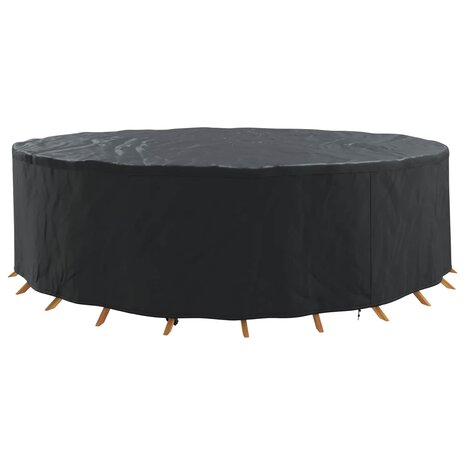 Tuinsethoes Zwart 320 x 320 x 85 cm 210D Oxford Stof 3