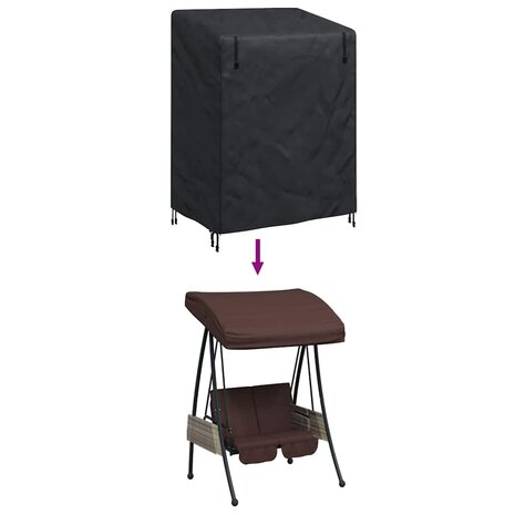 Schommelbankhoes 120 x 90 x 155 cm 420D Oxford Stof 11