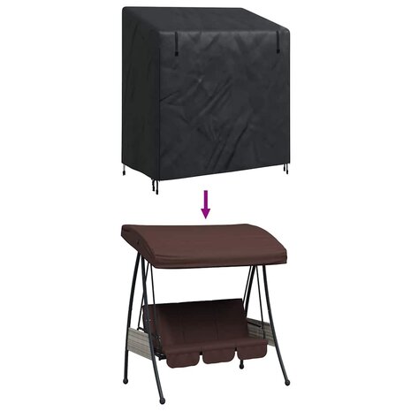 Schommelbankhoes 155 x 95 x 165 cm 600D Oxford Stof 11