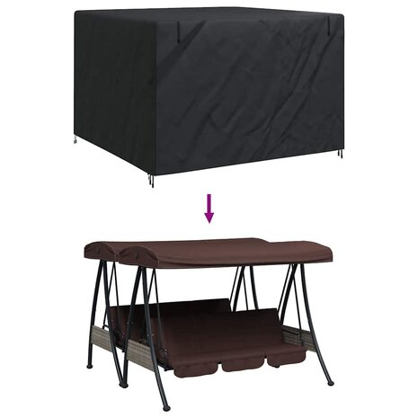 Schommelbankhoes 250 x 250 x 160 cm 600D Oxford Stof 11