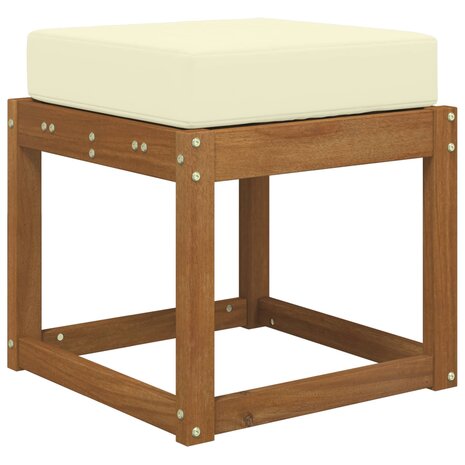 Buiten Zitkussen Cr&egrave;me 40 x 40 x 8 cm 100% Polyester 3