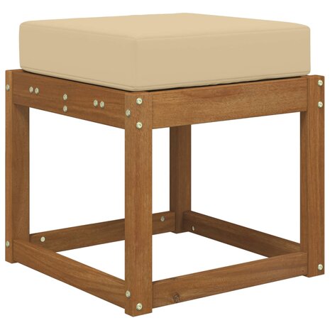 Buiten Zitkussen Beige 40 x 40 x 8 cm 100% Polyester 3