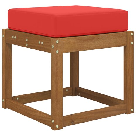 Buiten Zitkussen Rood 40 x 40 x 8 cm 100% Polyester 3