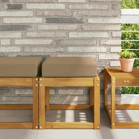 Buiten Zitkussen Taupe 40 x 40 x 8 cm 100% Polyester 1