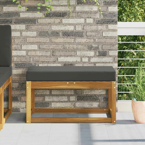 Buiten Zitkussen Antraciet 80 x 40 x 8 cm 100% Polyester 1