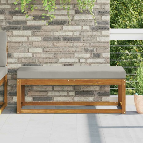 Buiten Zitkussen Grijs 111,5 x 40 x 8 cm 100% Polyester 1