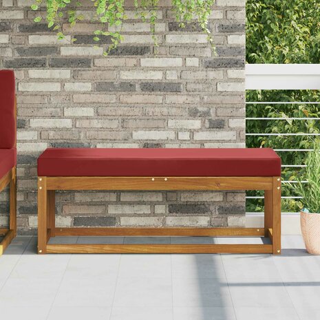 Buiten Zitkussen Wijnrood 111,5 x 40 x 8 cm 100% Polyester 1