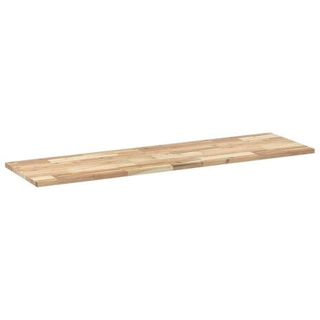 Wastafelblad 160x40x2 cm onbehandeld massief acaciahout 6