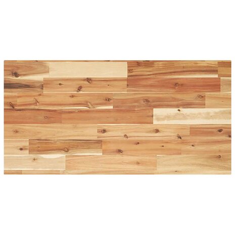 Wastafelblad met olieafwerking 100x40x2 cm massief acaciahout 1