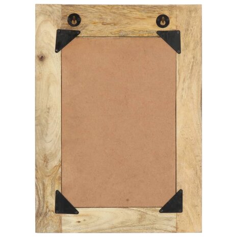 Spiegel handgeschilderd 40x55 cm massief mangohout 3