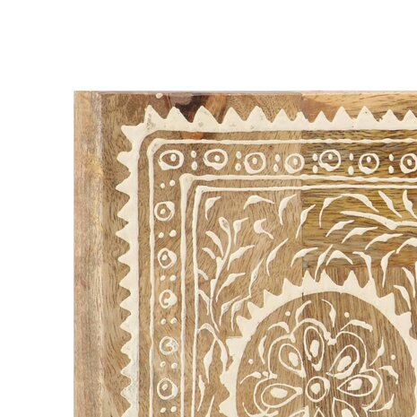 Spiegel handgeschilderd 40x55 cm massief mangohout 4
