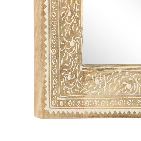 Spiegel handgeschilderd 40x55 cm massief mangohout 5