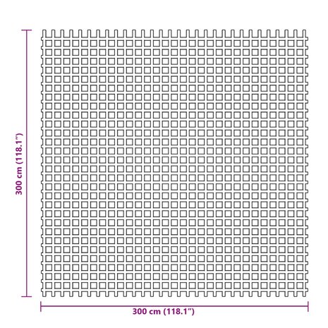 Tenttapijt 3x3 m blauw 7