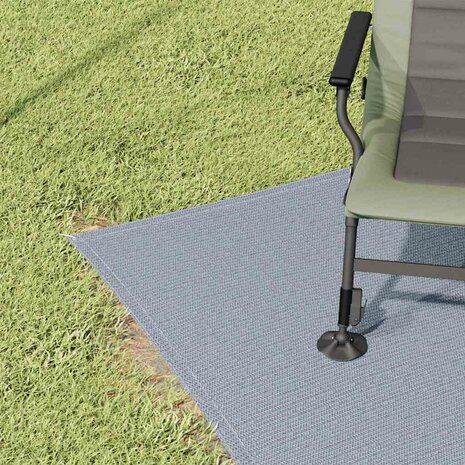 Tenttapijt Blauw en Grijs 200 x 200 cm Polyetheen 3