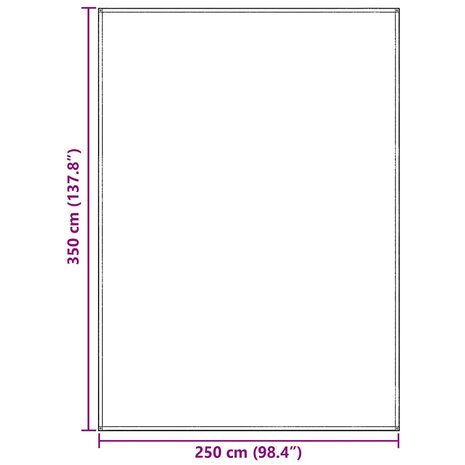 Tenttapijt Blauw en Grijs 350 x 250 cm Polyetheen 9