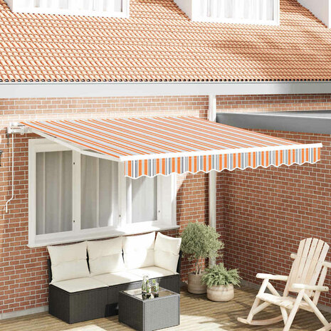 Elektrisch Uittrekbaar Zonnescherm Multikleur 300 x 250 cm 1