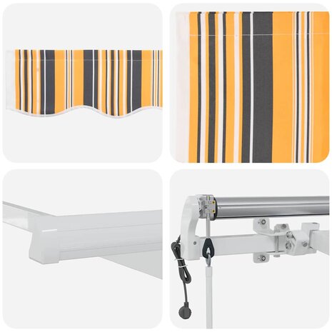Elektrisch Uittrekbaar Zonnescherm Multikleur 300 x 250 cm 8