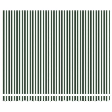 Elektrisch Uittrekbaar Zonnescherm Groen en Wit 400 &times; 300 cm 3