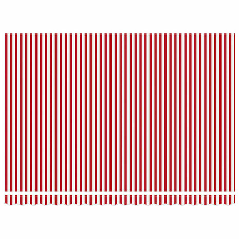 Elektrisch Uittrekbaar Zonnescherm Rood en Wit 450 &times; 350 cm 7