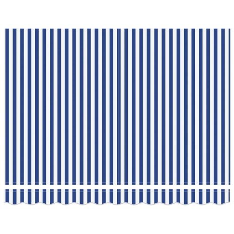 Elektrisch Uittrekbaar Zonnescherm Blauw en Wit 2,5 x 2 m 5
